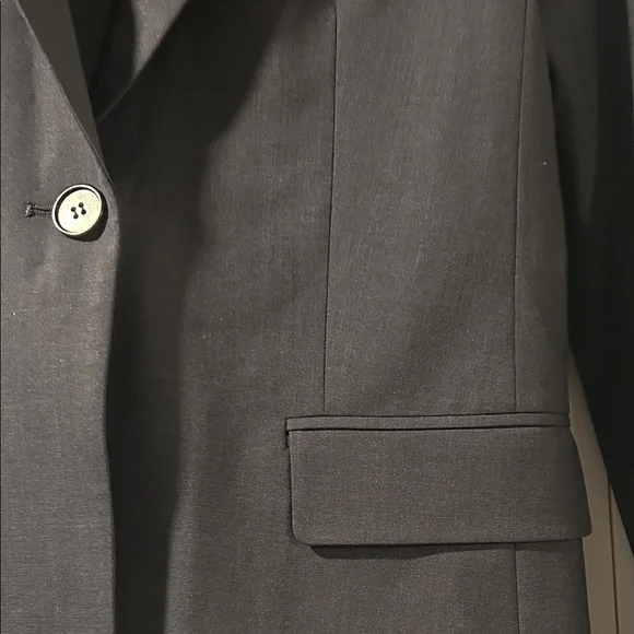 Theory Black Wool Jacket Blazer Size 4 - Picture 3 of 5